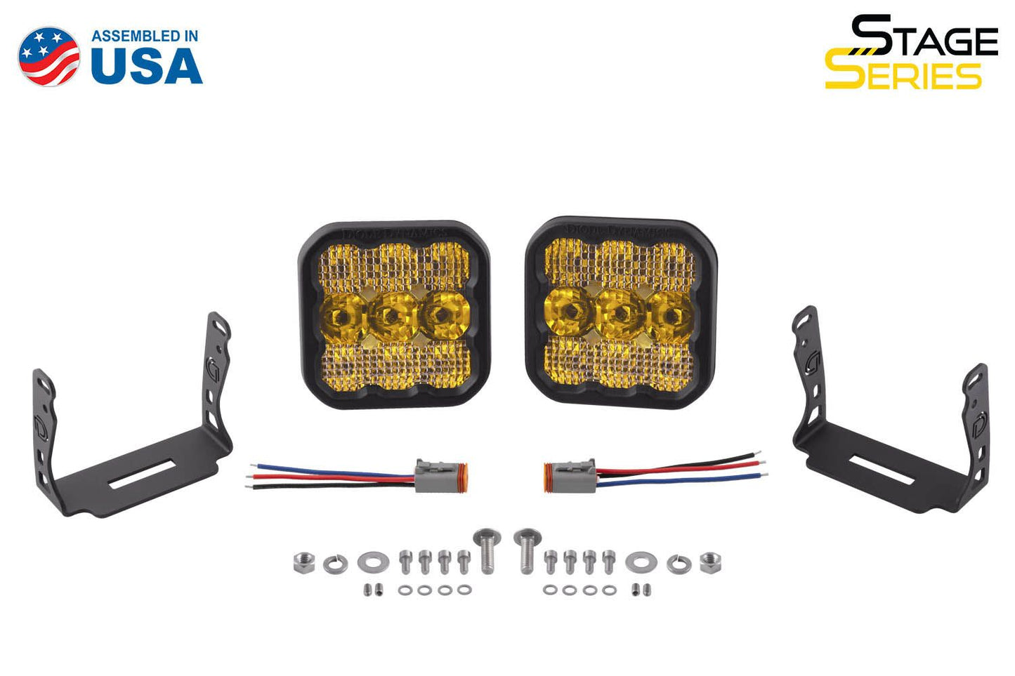 Diode Dynamics SS5 Yellow LED Pods (Set) Universal