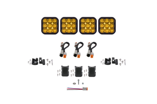 Diode Dynamics SS5 CrossLink 4-Pod 25" LED Light Bar (Yellow)