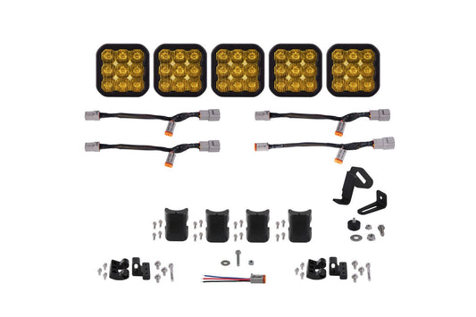 Diode Dynamics SS5 CrossLink 5-Pod 31.5" LED Light Bar (Yellow)