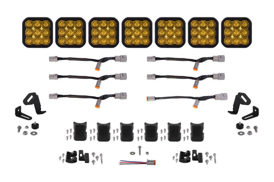 Diode Dynamics SS5 CrossLink 7-Pod 44" LED Light Bar (Yellow)