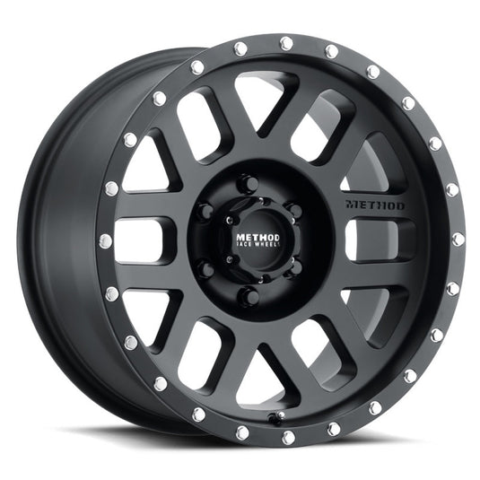 Method | MR306 Mesh 17x8.5 0mm Offset 6x135 94mm CB Matte Black Wheels