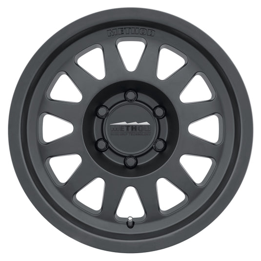 Method | MR704 17x8.5 0mm Offset 5x5 71.5mm CB Matte Black Wheels
