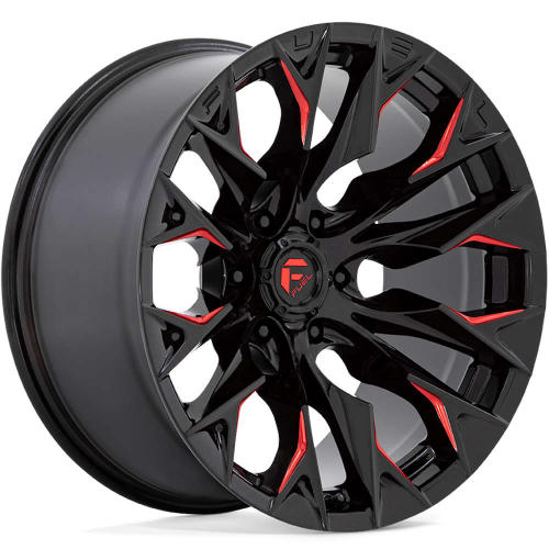 Fuel Flame 6 Black Red 20x10 -18mm