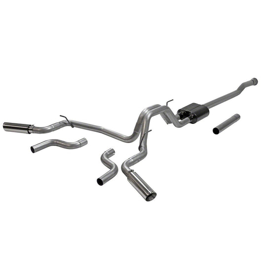 Flowmaster American Thunder Dual Exhaust System; Side/Rear Exit (21-23 3.5L EcoBoost F-150, Excluding Raptor & Tremor)