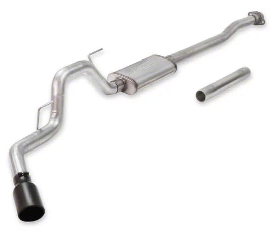 Flowmaster FlowFX Single Exhaust System with Black Tip; Side Exit (15-20 3.5L EcoBoost F-150, Excluding Raptor & 19-20 F-150 Limited)