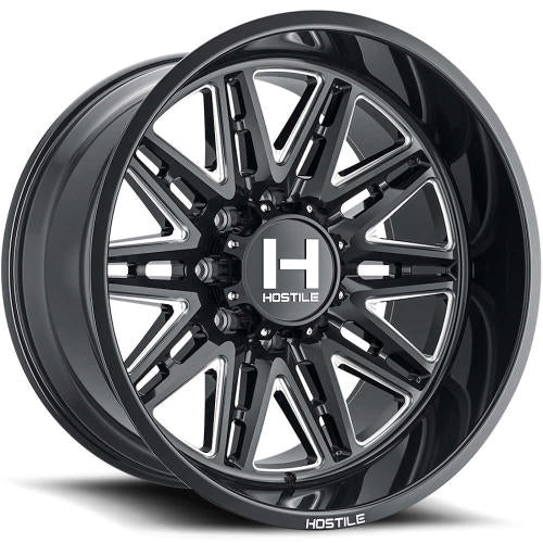 Hostile H126 Black Milled 24x14 -76mm