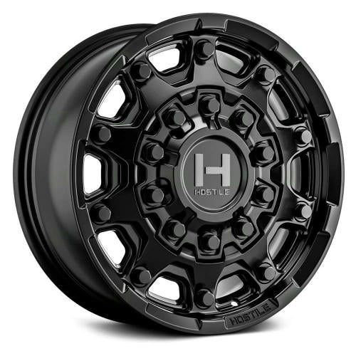 Hostile H134 Satin Black 20x9.5 +12mm