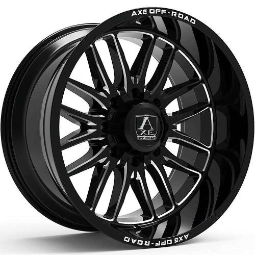 Axe Offroad Hades Black Milled 22x12 -44mm