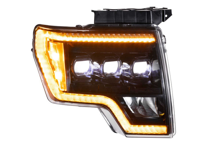 Morimoto XB LED Projector Headlights AMBER DRL: Ford F150/Raptor 2009-2014
