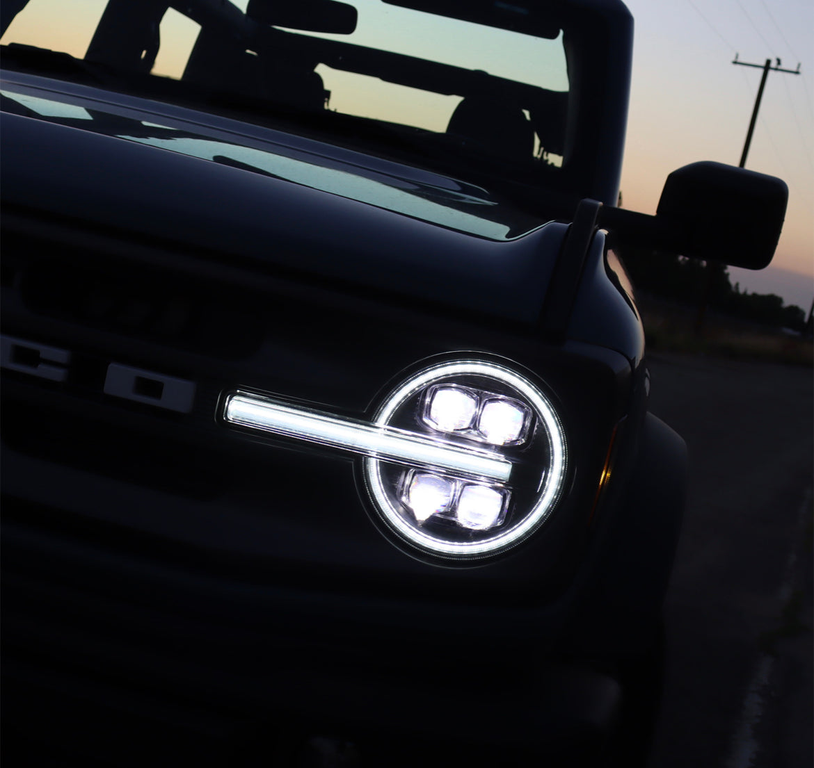 2021-2023 Ford Bronco Alpharex Nova LED Headlights