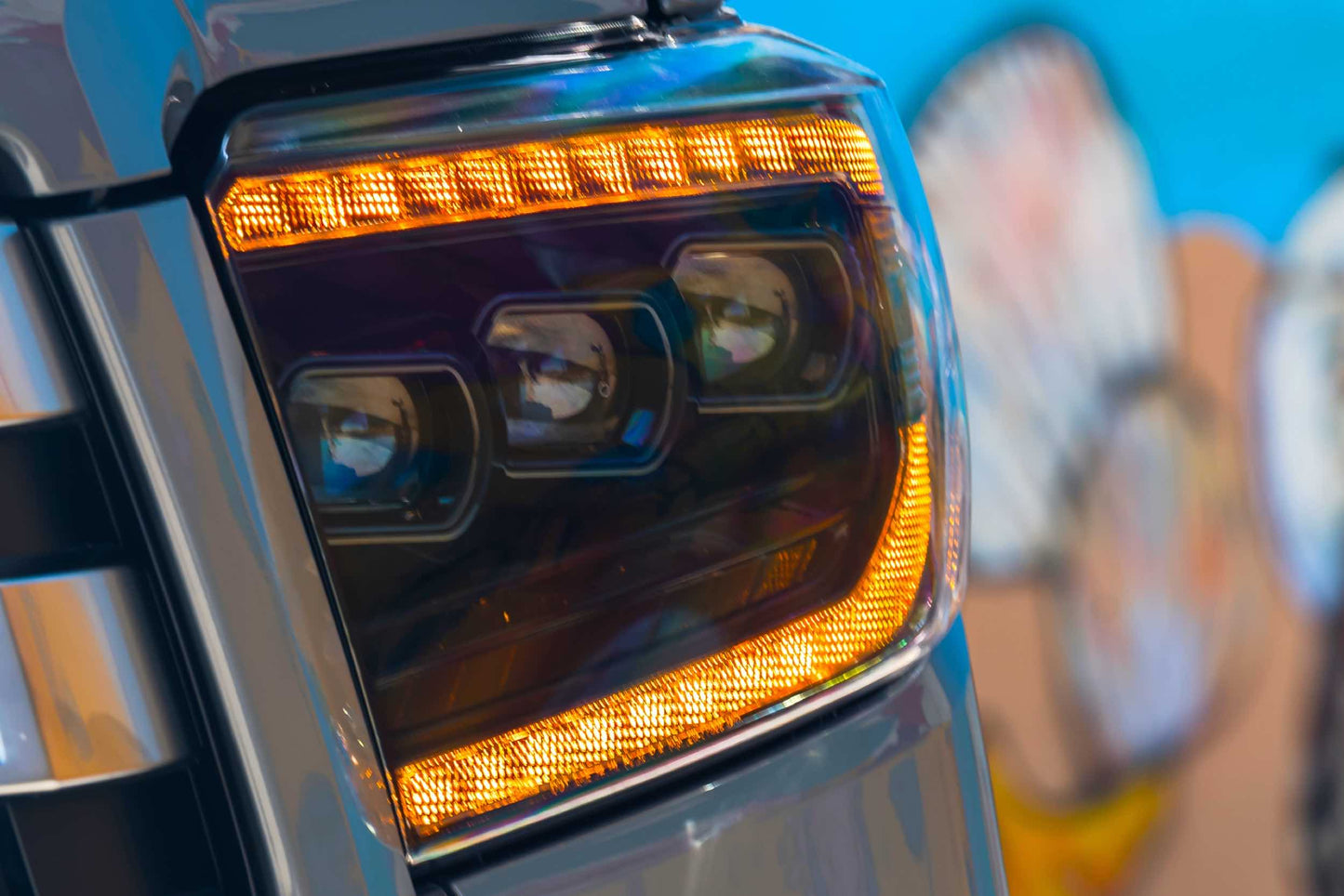 Morimoto XB LED Projector Headlights Amber DRL: Toyota Tundra 2014-2021