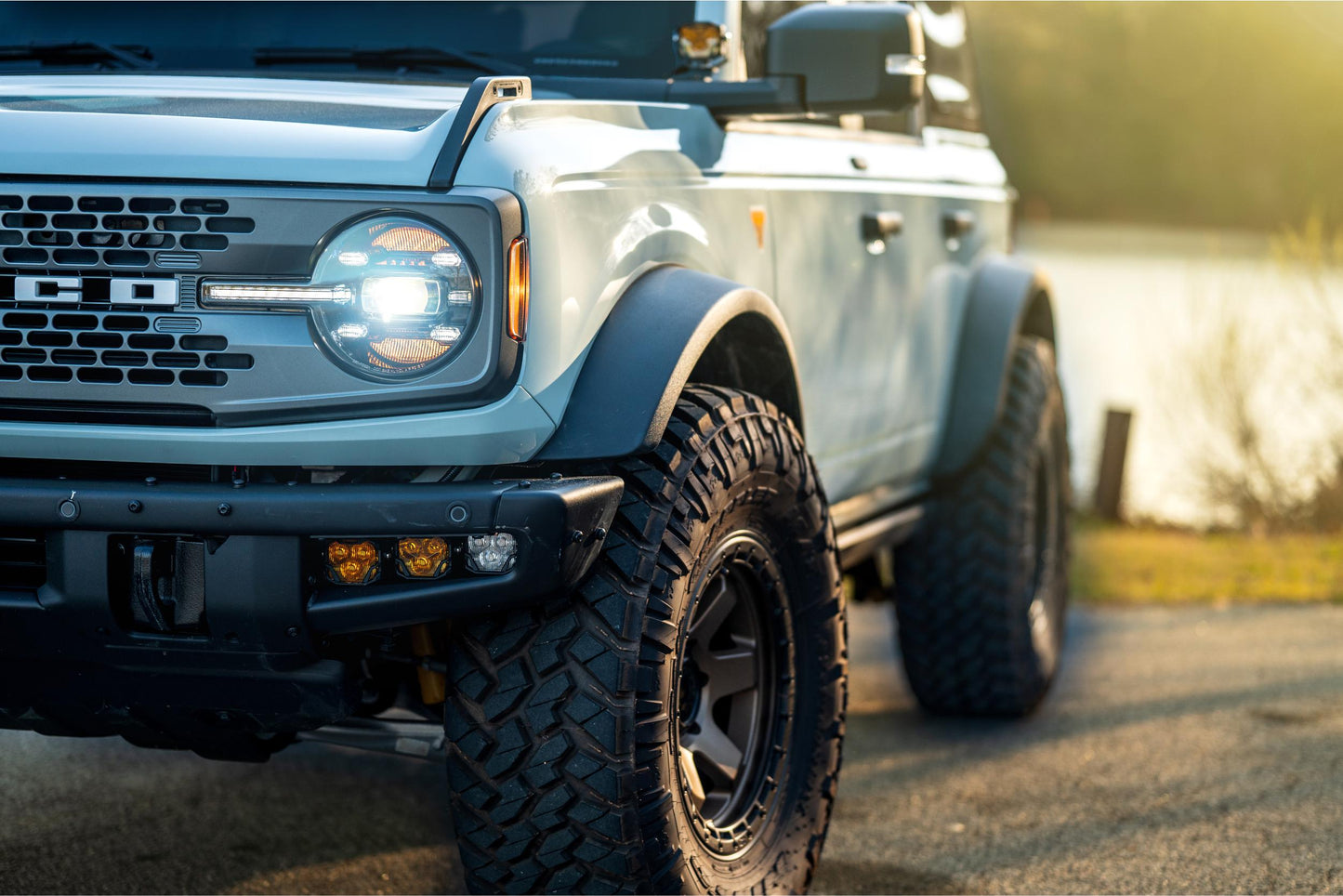 MORIMOTO 4BANGER LED TRIPLE FOG LIGHTS: FORD BRONCO (2021-2023)