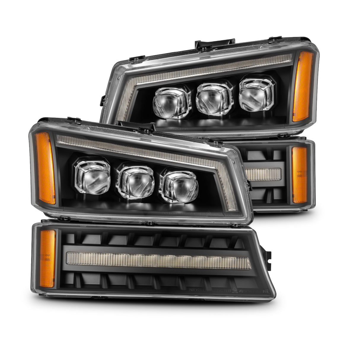 2003-2007 Chevrolet Silverado (Cateye) Alpharex Nova LED Headlights â SQUARE1 OFFROAD