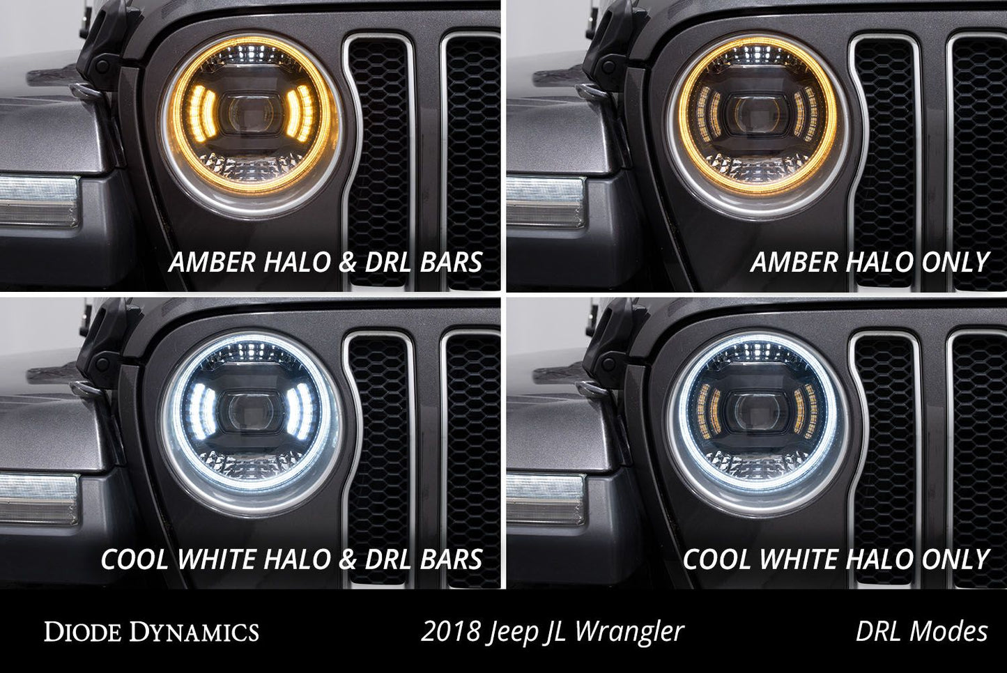 Diode Dynamics Elite LED Headlights 2018-2023 JEEP JL Wrangler / 2020-2023 Gladiator