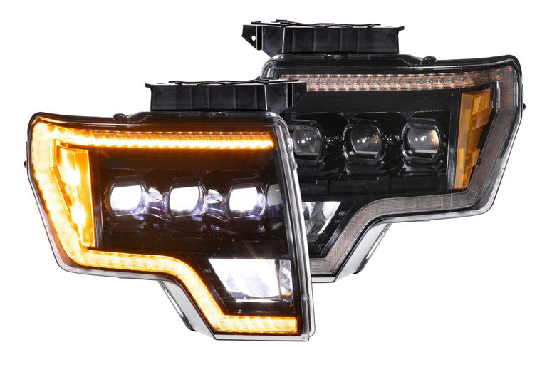 Morimoto XB LED Projector Headlights AMBER DRL: Ford F150/Raptor 2009-2014