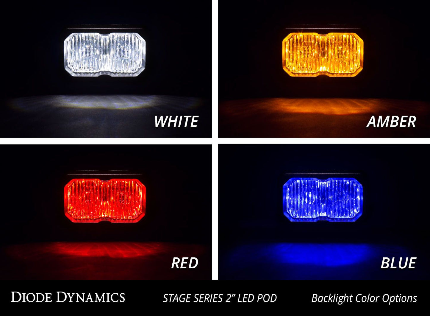 Diode Dynamics Stage Series 2� SSC2 Standard LED Pods Universal
