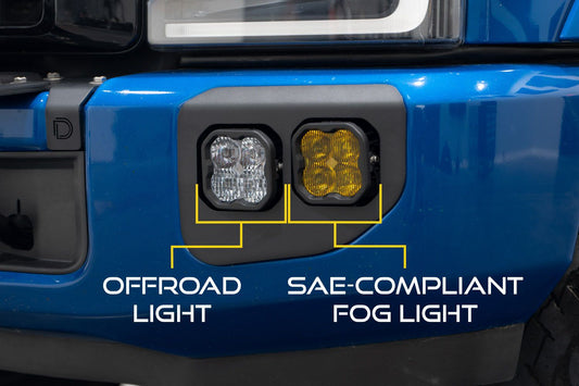 Diode Dynamics Stage Series LED Pocket Fog Light Kit: 2020-2022 Ford F250/F350 Super Duty