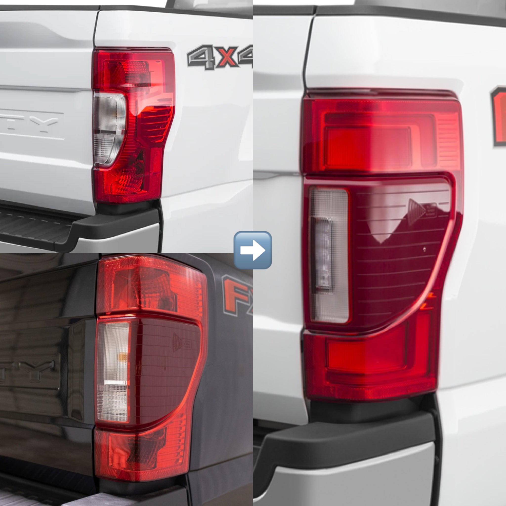2x Halogen To LED Tail Light Conversion Adapter For Silverado LTZ Sierra Denali