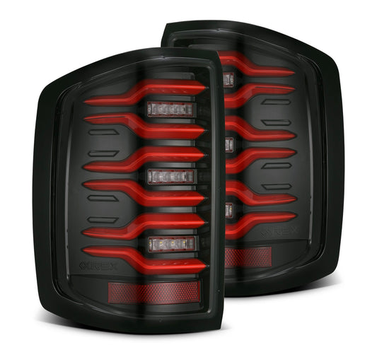 2014-2018 Chevrolet Silverado 1500 / 2015-2019 Silverado 2500HD/3500HD LUXX-Series LED Tail Lights