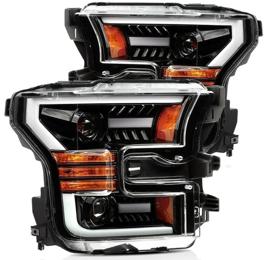 AlphaRex Pro-Series Halogen Headlights: Ford F150 (2015-2017)