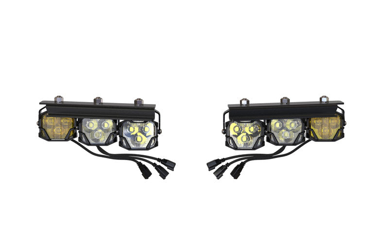 MORIMOTO 4BANGER LED TRIPLE FOG LIGHTS: FORD BRONCO (2021-2023)