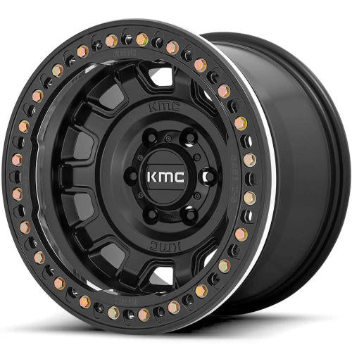 KMC KM236 Satin Black 17x9 -15mm