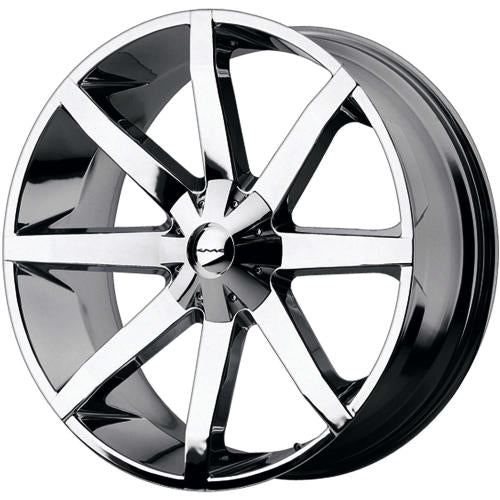KMC KM651 Chrome 24x9.5 +18mm