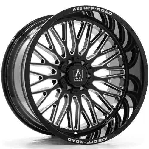 Axe Offroad Kratos Black Milled 22x12 -44mm