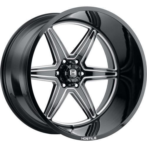 Hostile Venom Black Milled 22x14 -76mm
